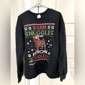 Unisex Christmas frenchie crewneck